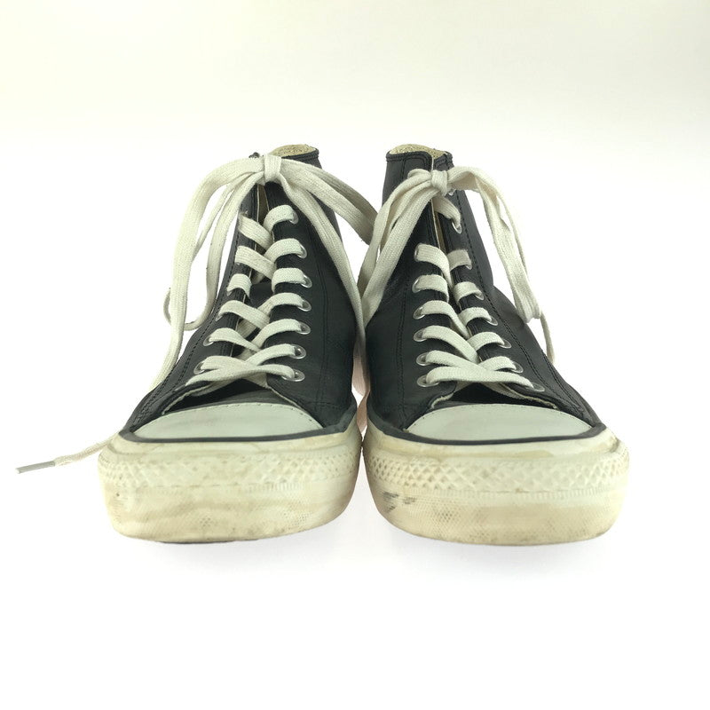 【中古品】【メンズ】 HYSTERIC GLAMOUR ヒステリックグラマー LEATHER HIGH TOP SNEAKERS レザーハイカットスニーカー シューズ 靴 162-250911-yy-09-tag サイズ：8 カラー：ブラック 万代Net店
