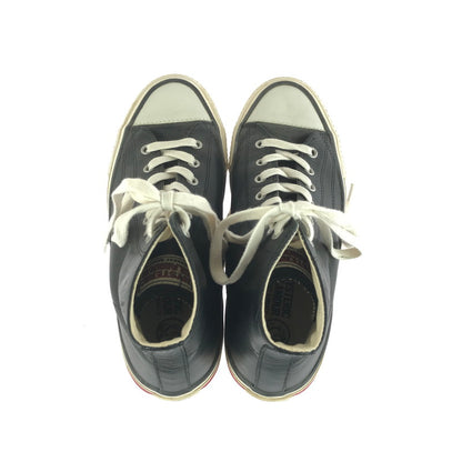 【中古品】【メンズ】 HYSTERIC GLAMOUR ヒステリックグラマー LEATHER HIGH TOP SNEAKERS レザーハイカットスニーカー シューズ 靴 162-250911-yy-09-tag サイズ：8 カラー：ブラック 万代Net店