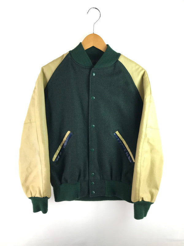 【中古品】【メンズ】 HOLLOWAY ホロウェイ 90’s WOOL LEATHER STADIUM AWARD JACKET 90年代 ウール レザー スタジアム ジャケット 146-250907-rt-20-tag サイズ：M カラー：グリーン 万代Net店