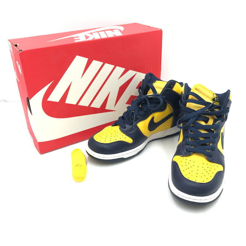 【中古品】【メンズ】 NIKE ナイキ DUNK HI SP MICHIGAN 2020 CZ8149-700 ダンク ハイ ミシガンスニーカー 靴 160-250903-rt-19-tag サイズ：26.5cm US 8.5 カラー：ヴァーシティメイズ/ミッドナイトネイビー 万代Net店
