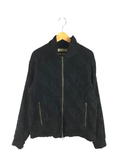【中古美品】【メンズ】 MEAGRATIA メアグラーティア WAVY FABRIC TRACK JACKET 23243-0202 ウェイビー ファブリック トラックジャケット ライトアウター 140-250907-rt-16-tag サイズ：2 カラー：ブラック 万代Net店