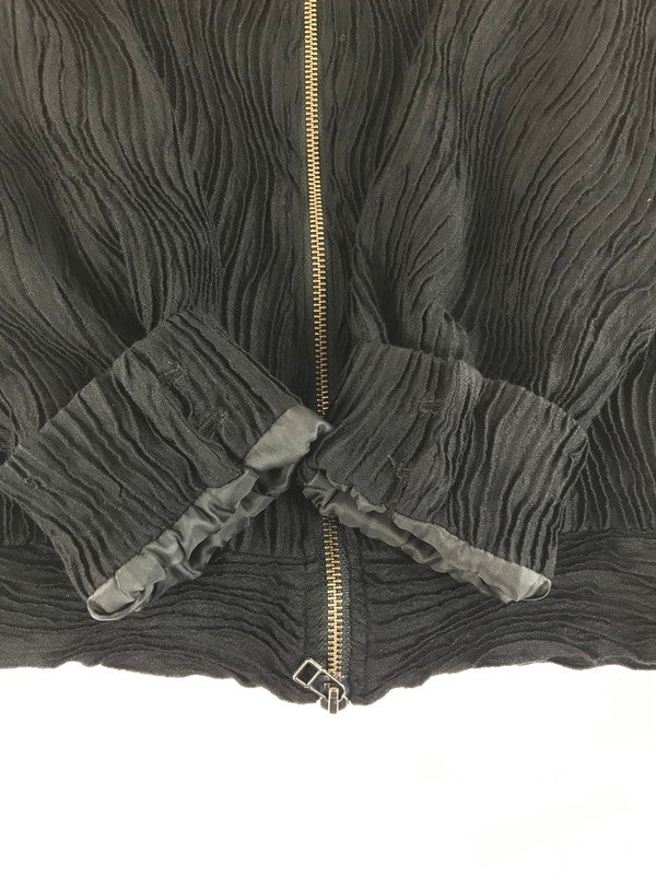 【中古美品】【メンズ】 MEAGRATIA メアグラーティア WAVY FABRIC TRACK JACKET 23243-0202 ウェイビー ファブリック トラックジャケット ライトアウター 140-250907-rt-16-tag サイズ：2 カラー：ブラック 万代Net店