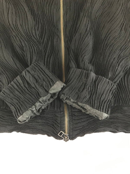 【中古美品】【メンズ】 MEAGRATIA メアグラーティア WAVY FABRIC TRACK JACKET 23243-0202 ウェイビー ファブリック トラックジャケット ライトアウター 140-250907-rt-16-tag サイズ：2 カラー：ブラック 万代Net店