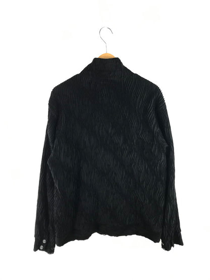 【中古美品】【メンズ】 MEAGRATIA メアグラーティア WAVY FABRIC TRACK JACKET 23243-0202 ウェイビー ファブリック トラックジャケット ライトアウター 140-250907-rt-16-tag サイズ：2 カラー：ブラック 万代Net店