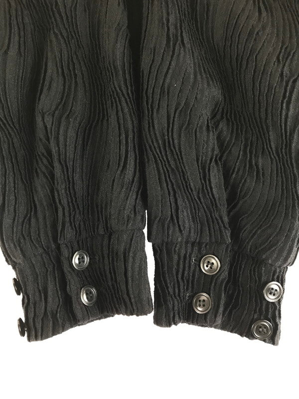 【中古美品】【メンズ】 MEAGRATIA メアグラーティア WAVY FABRIC TRACK JACKET 23243-0202 ウェイビー ファブリック トラックジャケット ライトアウター 140-250907-rt-16-tag サイズ：2 カラー：ブラック 万代Net店