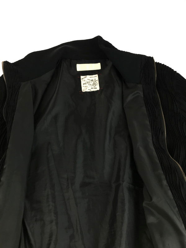 【中古美品】【メンズ】 MEAGRATIA メアグラーティア WAVY FABRIC TRACK JACKET 23243-0202 ウェイビー ファブリック トラックジャケット ライトアウター 140-250907-rt-16-tag サイズ：2 カラー：ブラック 万代Net店