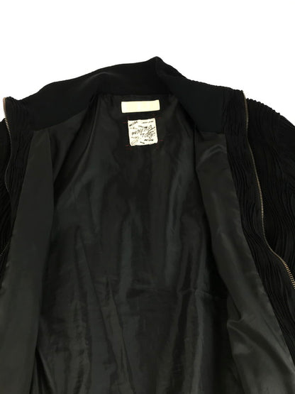 【中古美品】【メンズ】 MEAGRATIA メアグラーティア WAVY FABRIC TRACK JACKET 23243-0202 ウェイビー ファブリック トラックジャケット ライトアウター 140-250907-rt-16-tag サイズ：2 カラー：ブラック 万代Net店