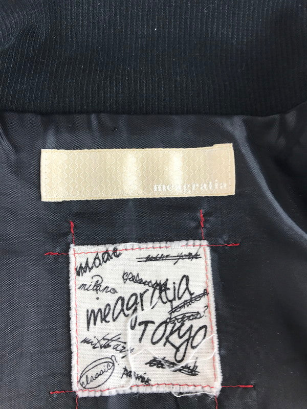 【中古美品】【メンズ】 MEAGRATIA メアグラーティア WAVY FABRIC TRACK JACKET 23243-0202 ウェイビー ファブリック トラックジャケット ライトアウター 140-250907-rt-16-tag サイズ：2 カラー：ブラック 万代Net店