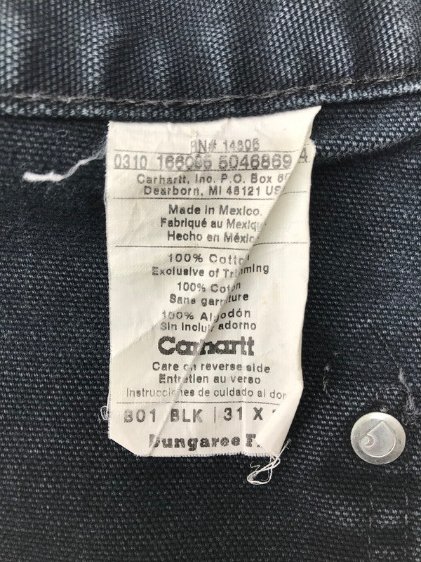 【中古品】【メンズ】 Carhartt カーハート MEXICO PAINTER DOUBLE FRONT WORK DUNGAREE B01 BLK メキシコ ペインターダブルフロントワークダンガリー ボトムス 156-250908-rt-15-tag サイズ：W31 L32 カラー：ブラック 万代Net店