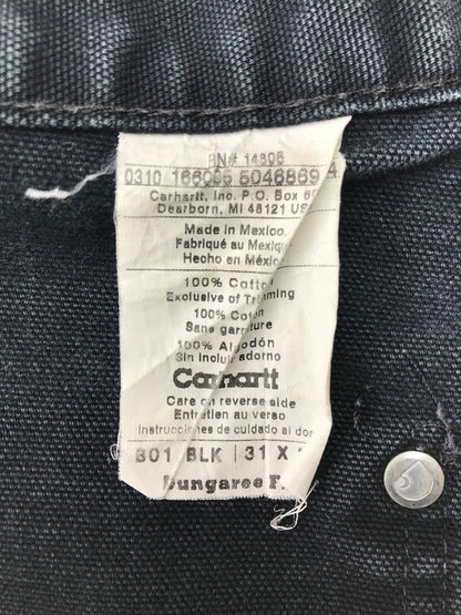 【中古品】【メンズ】 Carhartt カーハート MEXICO PAINTER DOUBLE FRONT WORK DUNGAREE B01 BLK メキシコ ペインターダブルフロントワークダンガリー ボトムス 156-250908-rt-15-tag サイズ：W31 L32 カラー：ブラック 万代Net店