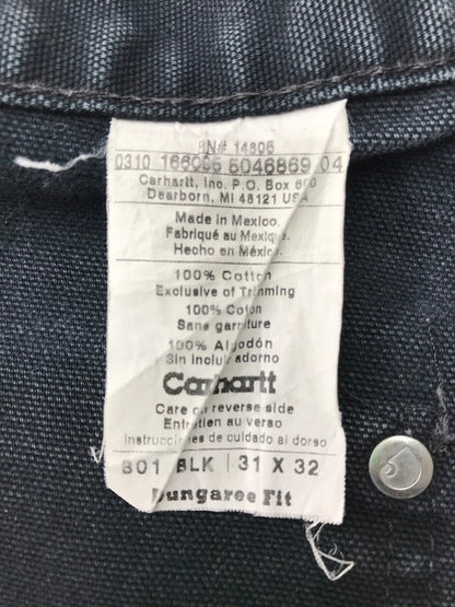 【中古品】【メンズ】 Carhartt カーハート MEXICO PAINTER DOUBLE FRONT WORK DUNGAREE B01 BLK メキシコ ペインターダブルフロントワークダンガリー ボトムス 156-250908-rt-15-tag サイズ：W31 L32 カラー：ブラック 万代Net店