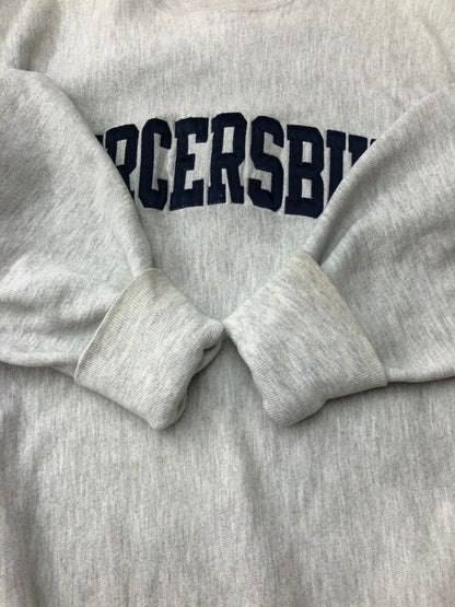 【中古品】【メンズ】 Champion チャンピオン 90's REVERSE WEAVE MERCERSBURG CREWNECK SWEATSHIRT 刺繍タグ 90年代 リバースウィーブ ロゴ スウェットシャツ トレーナー トップス 146-250908-rt-05-tag サイズ：L カラー：グレー 万代Net店