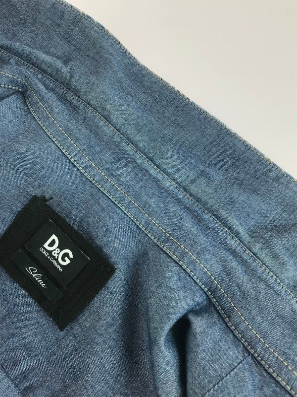 【中古品】【メンズ】 DOLCE&GABBANA ドルチェアンドガッバーナ DENIM WESTERN SHIRT デニムウエスタンシャツ 141-250907-rt-07-tag サイズ：無し カラー：インディゴ 万代Net店