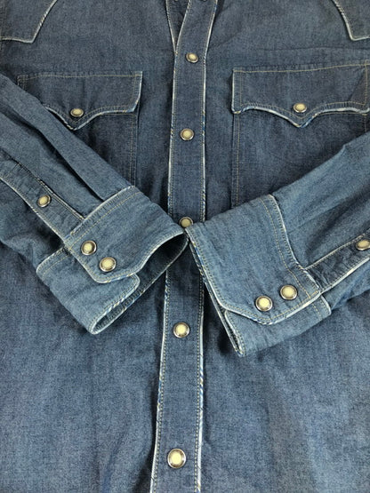 【中古品】【メンズ】 DOLCE&GABBANA ドルチェアンドガッバーナ DENIM WESTERN SHIRT デニムウエスタンシャツ 141-250907-rt-07-tag サイズ：無し カラー：インディゴ 万代Net店