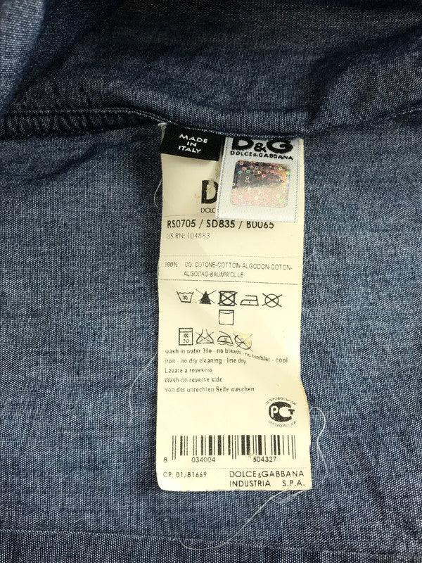 【中古品】【メンズ】 DOLCE&GABBANA ドルチェアンドガッバーナ DENIM WESTERN SHIRT デニムウエスタンシャツ 141-250907-rt-07-tag サイズ：無し カラー：インディゴ 万代Net店