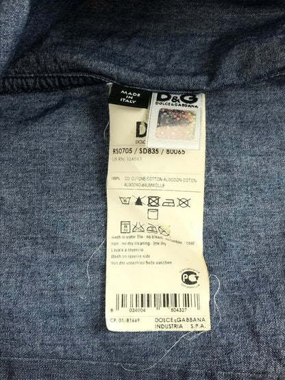 【中古品】【メンズ】 DOLCE&GABBANA ドルチェアンドガッバーナ DENIM WESTERN SHIRT デニムウエスタンシャツ 141-250907-rt-07-tag サイズ：無し カラー：インディゴ 万代Net店