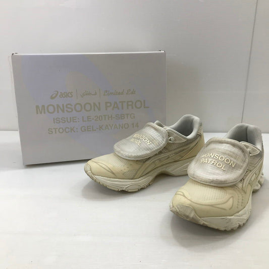【中古品】【レディース】 asics アシックス SBTG サボタージュ × LIMITED EDT リミテッド エディション GEL-KAYANO 14 1201A975 ゲル - カヤノ 14 スニーカー 靴 166-250918-rt-05-tag サイズ：24.5cm US 6 カラー：ホワイト/ベージュ 万代Net店