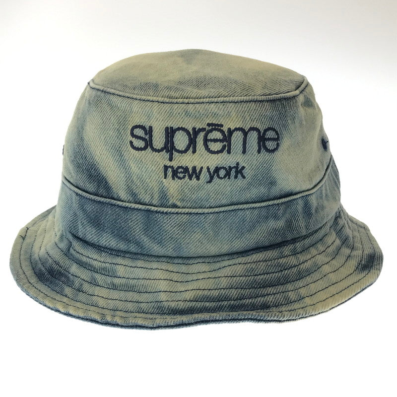 【中古品】【メンズ】 SUPREME シュプリーム 24SS CHINO TWILL CRUSHER チノ ツイル クラッシャー ハット 帽子 185-260704-na-03-tagh サイズ：MEDIUM/LARGE カラー：DIRTY INDIGO 万代Net店