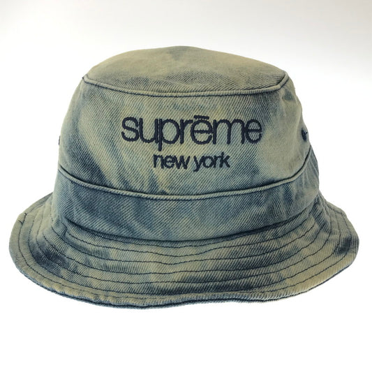 【中古品】【メンズ】 SUPREME シュプリーム 24SS CHINO TWILL CRUSHER チノ ツイル クラッシャー ハット 帽子 185-260704-na-03-tagh サイズ：MEDIUM/LARGE カラー：DIRTY INDIGO 万代Net店