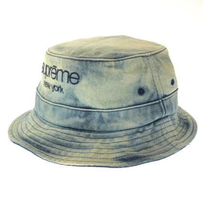 【中古品】【メンズ】 SUPREME シュプリーム 24SS CHINO TWILL CRUSHER チノ ツイル クラッシャー ハット 帽子 185-260704-na-03-tagh サイズ：MEDIUM/LARGE カラー：DIRTY INDIGO 万代Net店