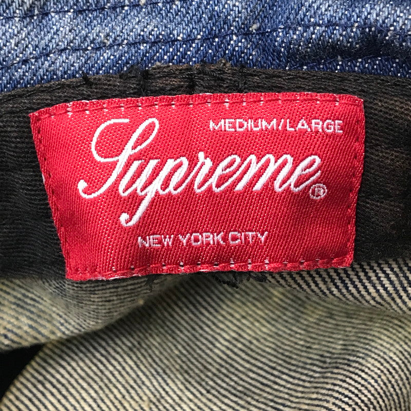 【中古品】【メンズ】 SUPREME シュプリーム 24SS CHINO TWILL CRUSHER チノ ツイル クラッシャー ハット 帽子 185-260704-na-03-tagh サイズ：MEDIUM/LARGE カラー：DIRTY INDIGO 万代Net店