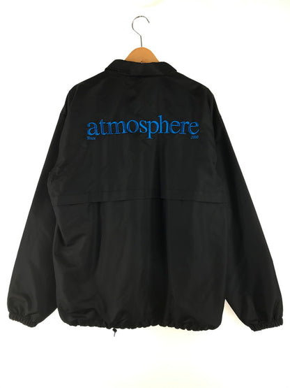 【中古品】【メンズ】 atmos アトモス COACH JACKET BLACK MA23F-JK035 コーチジャケット ブラック 142-250920-rt-04-tag サイズ：L カラー：ブラック 万代Net店