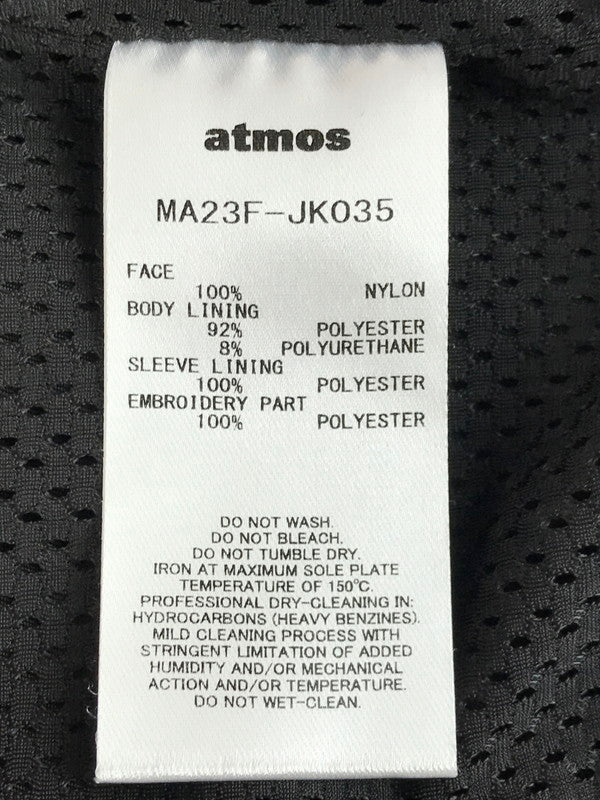 【中古品】【メンズ】 atmos アトモス COACH JACKET BLACK MA23F-JK035 コーチジャケット ブラック 142-250920-rt-04-tag サイズ：L カラー：ブラック 万代Net店