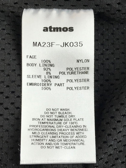 【中古品】【メンズ】 atmos アトモス COACH JACKET BLACK MA23F-JK035 コーチジャケット ブラック 142-250920-rt-04-tag サイズ：L カラー：ブラック 万代Net店