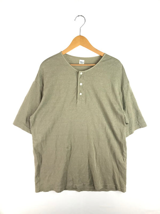 【中古品】【メンズ】 Ron Herman ロンハーマン HENLY NECK S/S TEE 4120900078 ヘンリーネック ショートスリーブ Tシャツ 半袖Tシャツ トップス 140-250914-rt-01-tag サイズ：M カラー：グレージュ 万代Net店