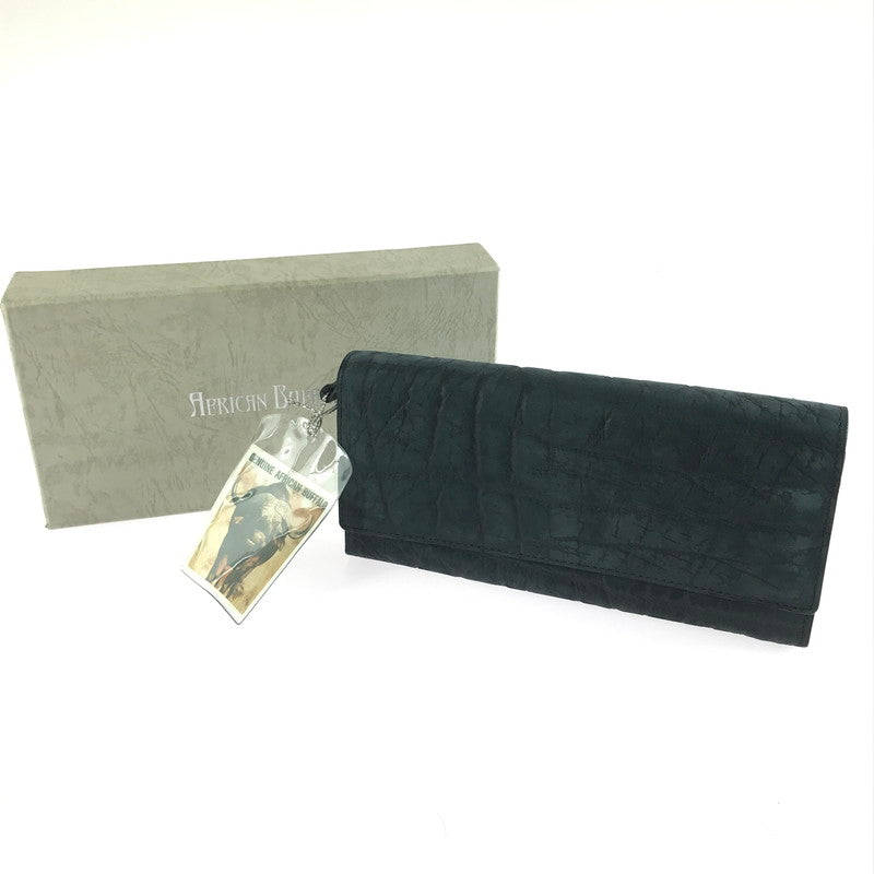 【中古品】【メンズ】 AFRICAN BUFFALO アフリカン バッファロー LEATHER WALLET レザー ウォレット 長財布 200-250920-na-05-tag カラー：ブルー 万代Net店