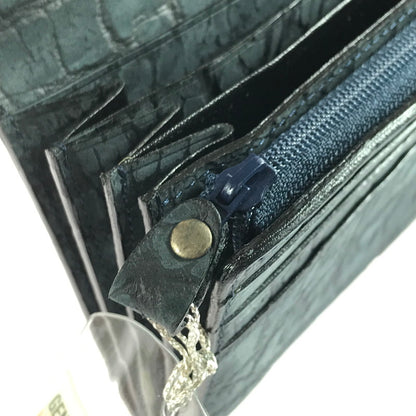 【中古品】【メンズ】 AFRICAN BUFFALO アフリカン バッファロー LEATHER WALLET レザー ウォレット 長財布 200-250920-na-05-tag カラー：ブルー 万代Net店