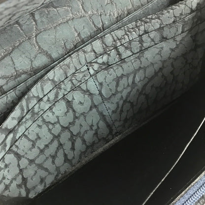 【中古品】【メンズ】 AFRICAN BUFFALO アフリカン バッファロー LEATHER WALLET レザー ウォレット 長財布 200-250920-na-05-tag カラー：ブルー 万代Net店