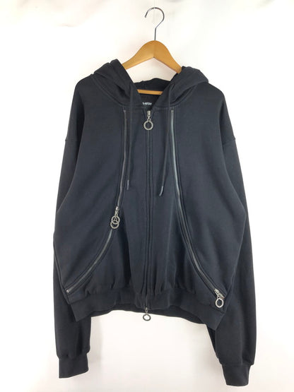 【中古品】【メンズ】 FACKING AWESOME ファッキンオーサム ZIPPERS HOODIE ジッパー フーディー パーカー 142-250915-na-04-tag サイズ：L カラー：ブラック 万代Net店