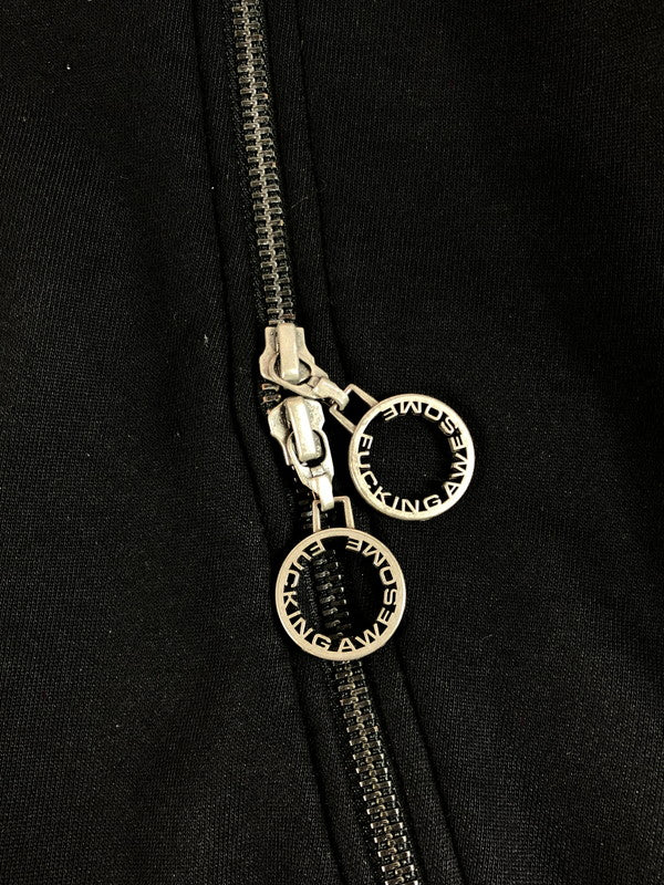 【中古品】【メンズ】 FACKING AWESOME ファッキンオーサム ZIPPERS HOODIE ジッパー フーディー パーカー 142-250915-na-04-tag サイズ：L カラー：ブラック 万代Net店