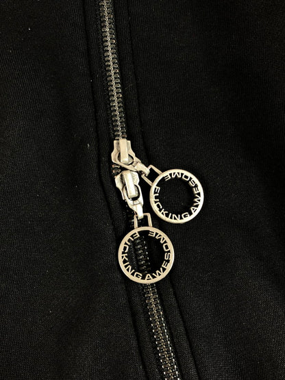 【中古品】【メンズ】 FACKING AWESOME ファッキンオーサム ZIPPERS HOODIE ジッパー フーディー パーカー 142-250915-na-04-tag サイズ：L カラー：ブラック 万代Net店