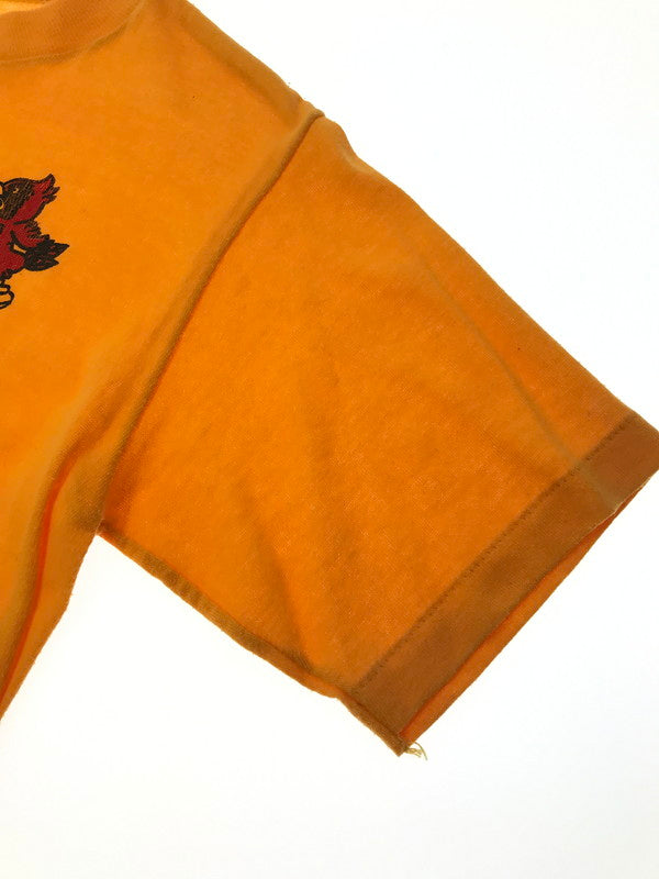 【中古品】【メンズ】 SPORTS WEAR スポーツ ウェア 80's IOWA STATE S/S T-SHIRT USA製 80年代 アイオワ ステイト ショートスリーブ Tシャツ 146-260510-rt-12-tag サイズ：S カラー：イエロー 万代Net店