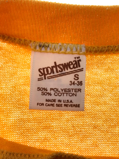 【中古品】【メンズ】 SPORTS WEAR スポーツ ウェア 80's IOWA STATE S/S T-SHIRT USA製 80年代 アイオワ ステイト ショートスリーブ Tシャツ 146-260510-rt-12-tag サイズ：S カラー：イエロー 万代Net店