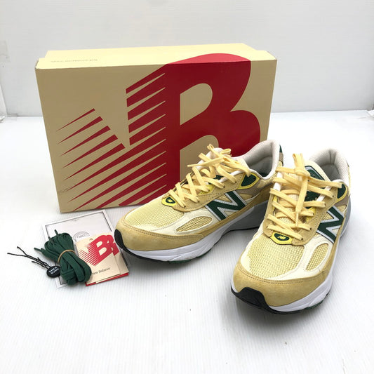 【中古品】【メンズ】 NEW BALANCE ニューバランス U990TE6 アメリカ製 スニーカー 靴 162-250911-yy-14-tag サイズ：27.5cm/US9.5D カラー：イエロー/グリーン 万代Net店