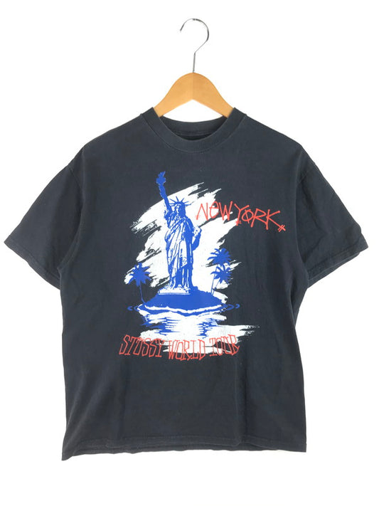 【中古品】【メンズ】 STUSSY ステューシー 00's NEW YORK WORLD TOUR S/S TEE ニューヨーク ワールドツアー ショートスリーブ Tシャツ 142-250913-rt-01-tag サイズ：M カラー：ブラック 万代Net店