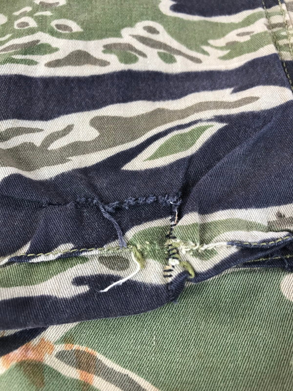 【現状渡し品】【メンズ】 US.ARMY アメリカ軍 60's VIETNAM WAR TIGER STRIPE CAMO MILITARY PANTS 60年代 タイガーストライプカモ ミリタリーパンツ 157-250914-rt-20-tag サイズ：不明 カラー：グリーン系 万代Net店