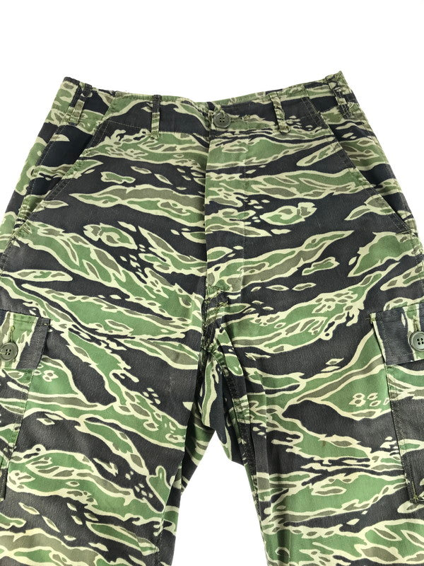 【現状渡し品】【メンズ】 US.ARMY アメリカ軍 60's VIETNAM WAR TIGER STRIPE CAMO MILITARY PANTS 60年代 タイガーストライプカモ ミリタリーパンツ 157-250914-rt-20-tag サイズ：不明 カラー：グリーン系 万代Net店
