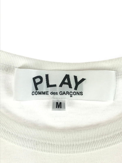 【中古品】【メンズ】 PLAY COMME des GARCONS プレイコムデギャルソン GOLD EMBLEM UNISEX T-SHIRT AX-T216 ゴールド エンブレム ユニセックス Tシャツ 140-250913-rt-03-tag サイズ：M カラー：ホワイト 万代Net店