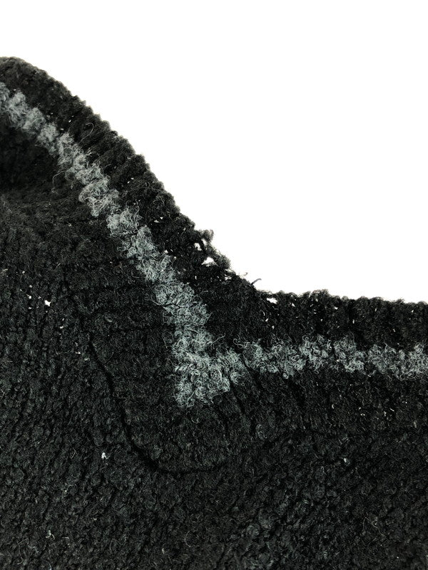 【中古品】【メンズ】 TAG SPORT 古着 BORDER ACRYLIC KNIT SWEATHER ボーダー アクリルニット セーター USA製 146-250912-hi-12-tag サイズ：XL カラー：ブラック 万代Net店