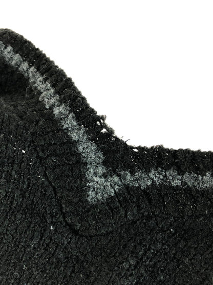 【中古品】【メンズ】 TAG SPORT 古着 BORDER ACRYLIC KNIT SWEATHER ボーダー アクリルニット セーター USA製 146-250912-hi-12-tag サイズ：XL カラー：ブラック 万代Net店