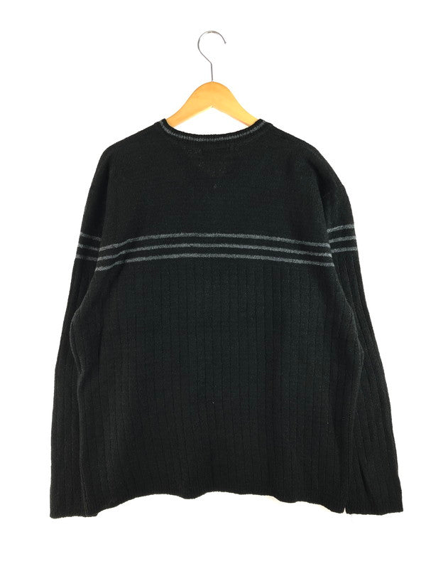【中古品】【メンズ】 TAG SPORT 古着 BORDER ACRYLIC KNIT SWEATHER ボーダー アクリルニット セーター USA製 146-250912-hi-12-tag サイズ：XL カラー：ブラック 万代Net店