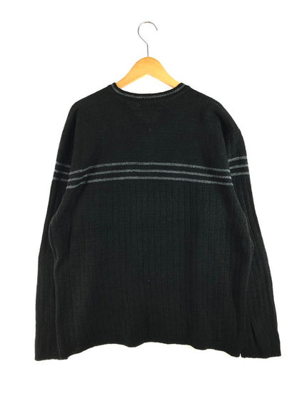 【中古品】【メンズ】 TAG SPORT 古着 BORDER ACRYLIC KNIT SWEATHER ボーダー アクリルニット セーター USA製 146-250912-hi-12-tag サイズ：XL カラー：ブラック 万代Net店
