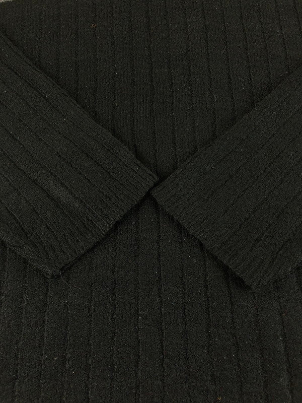 【中古品】【メンズ】 TAG SPORT 古着 BORDER ACRYLIC KNIT SWEATHER ボーダー アクリルニット セーター USA製 146-250912-hi-12-tag サイズ：XL カラー：ブラック 万代Net店