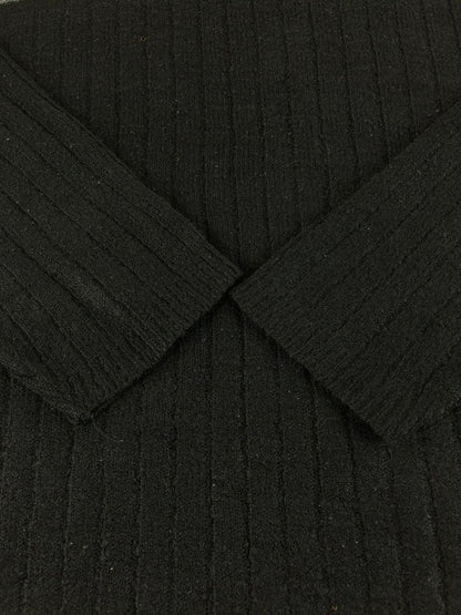 【中古品】【メンズ】 TAG SPORT 古着 BORDER ACRYLIC KNIT SWEATHER ボーダー アクリルニット セーター USA製 146-250912-hi-12-tag サイズ：XL カラー：ブラック 万代Net店