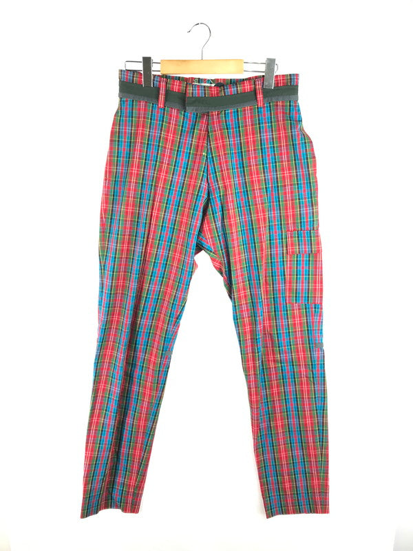 【中古品】【メンズ】 UNDERCOVER アンダーカバー UNDAKOVRIT COTTON CHECK CARGO PANTS コットン チェック柄 カーゴパンツ ボトムス 151-250914-rt-17-tag サイズ：L カラー：マルチカラー 万代Net店