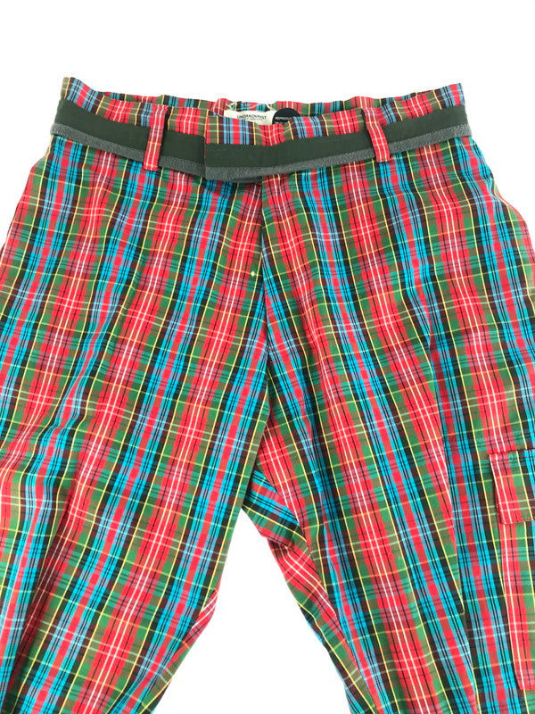 【中古品】【メンズ】 UNDERCOVER アンダーカバー UNDAKOVRIT COTTON CHECK CARGO PANTS コットン チェック柄 カーゴパンツ ボトムス 151-250914-rt-17-tag サイズ：L カラー：マルチカラー 万代Net店
